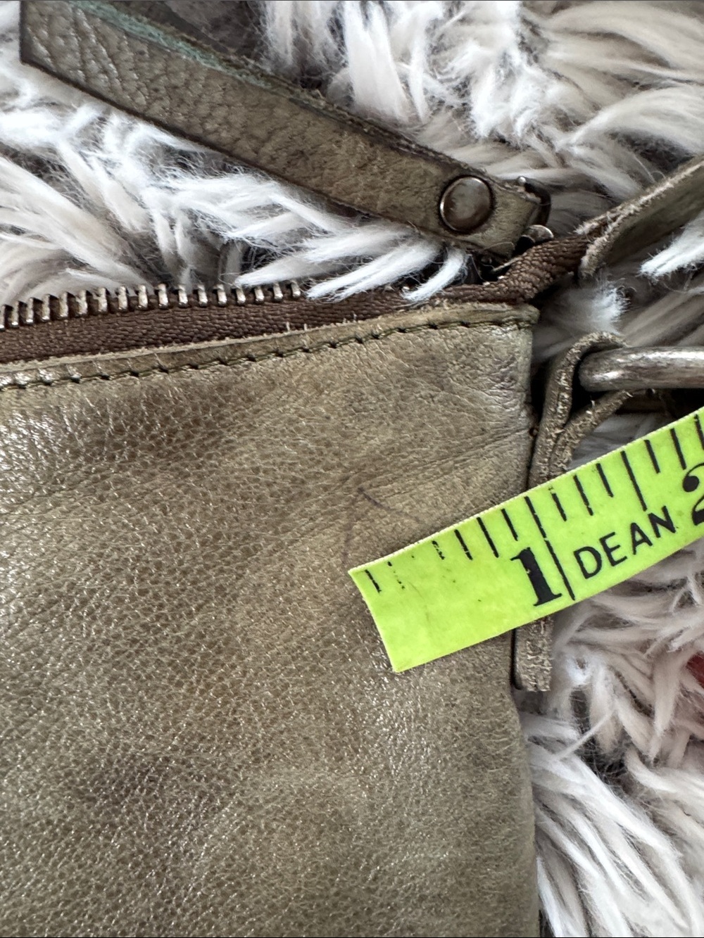 latico Olive Green Braided Leather Crossbody Bag - Picture 8 of 12